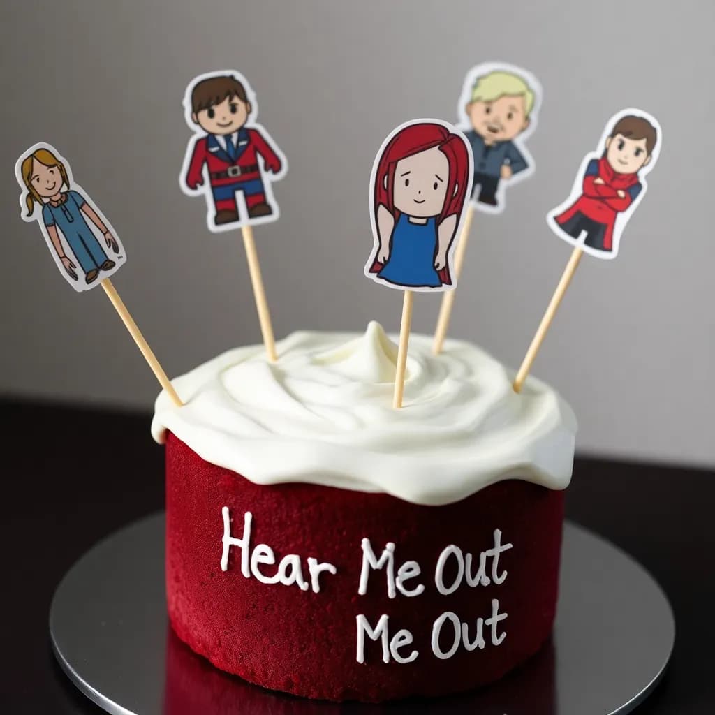 fudge being folded | red velvet