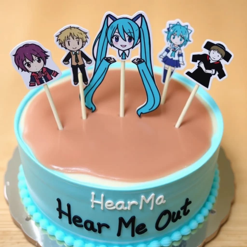 Saiki kusuo, hatsune miku | vanilla cake