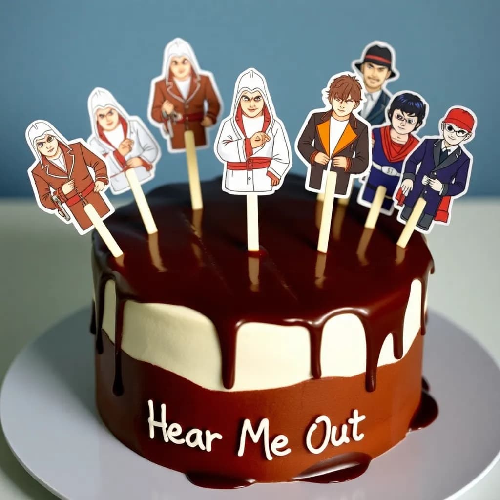 Haytham Kenway, Ezio Auditore da Firenze, Vegeta, Sherlock Holmes, Kiryu Kazama, Kazuya Mishima, Jin Kazama, Vito Scaletta, Ennio Salieri, Kakashi Hatake, Bernardo Torrisi, Tommy Angelo, Bruce Wayne, Hal Jordan