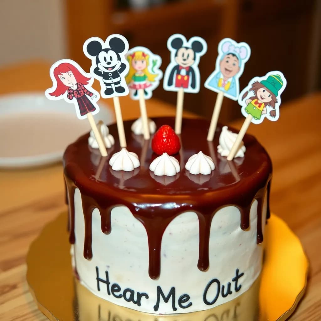 disney figures | strawberry glaze | mood