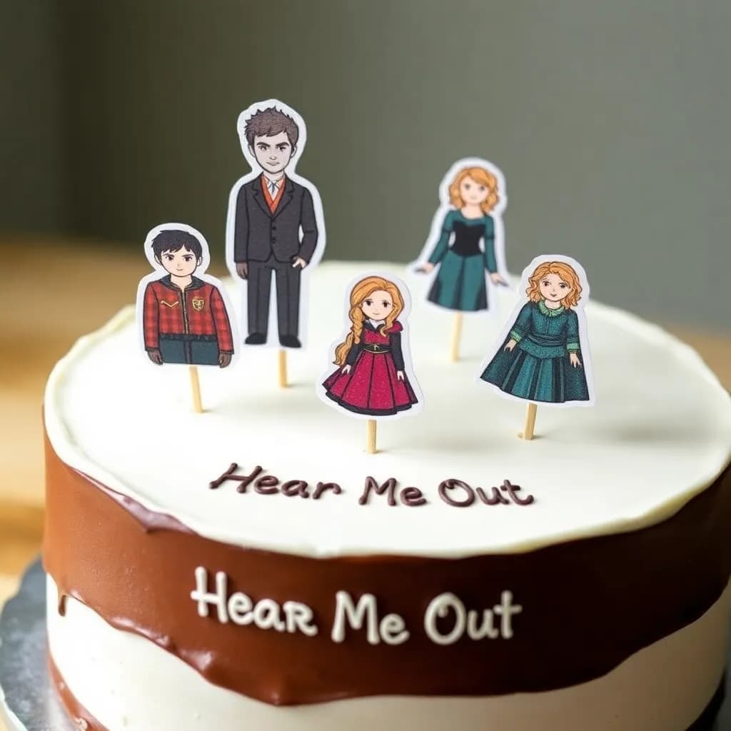 faça um bolo do Rhysand da saga de livros, A corte de espinhos e rosas, e do Rowan, da Aelin e da Manon da saga do trono de vidro. | na primeira camada o Rhysand, na segunda camada o Rowan e a Aelin, na última camada a Manon.