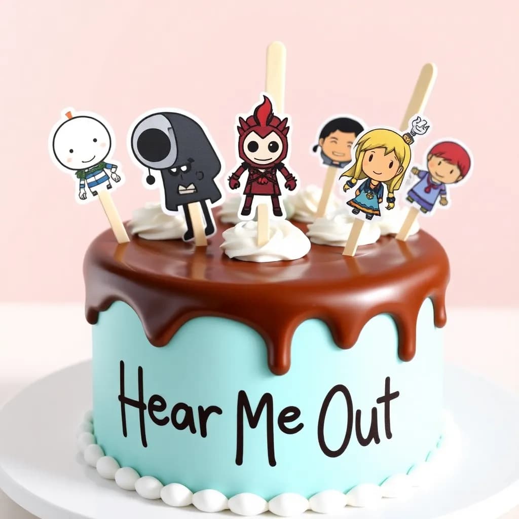 Sans from Undertale, Conquest from invincible, Shadow Milk from Coookie Run, Nice from to be hero x, Cheng Xiaoshi from Link Click