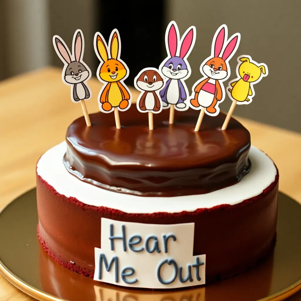 jessica rabbit,dogday,bunzo bunny,quackity, | straberry glaze,chocolate,red velvet