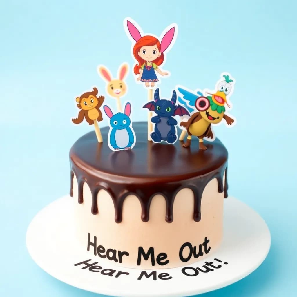 teh girl rabbit from loonytunes, toothless, flynn rider, the guy from how to train your dragon, donald duck, tow mater, 7 * 7 = 49, anyone with an austrailian accent | chocolate