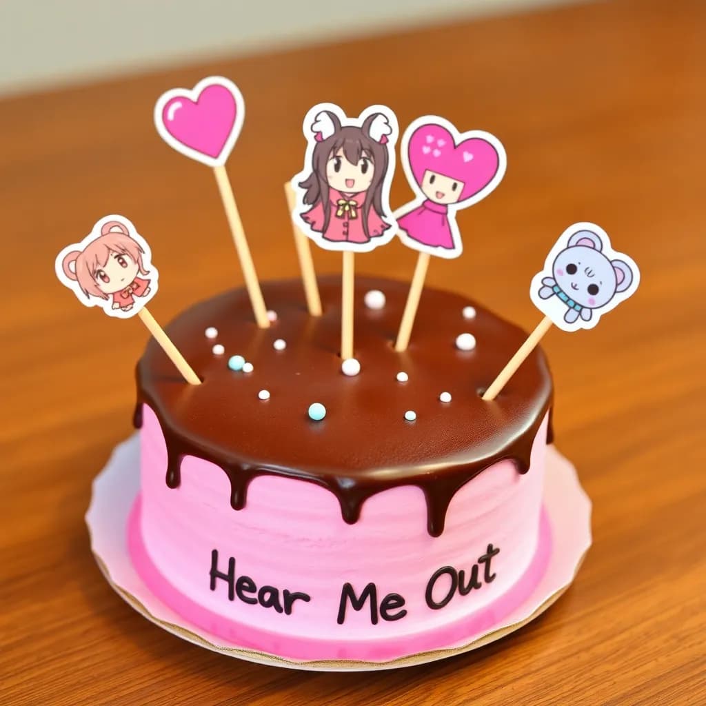 Ouzi, Tanjiro, Inuske, Muzan , | pink and heart shaped