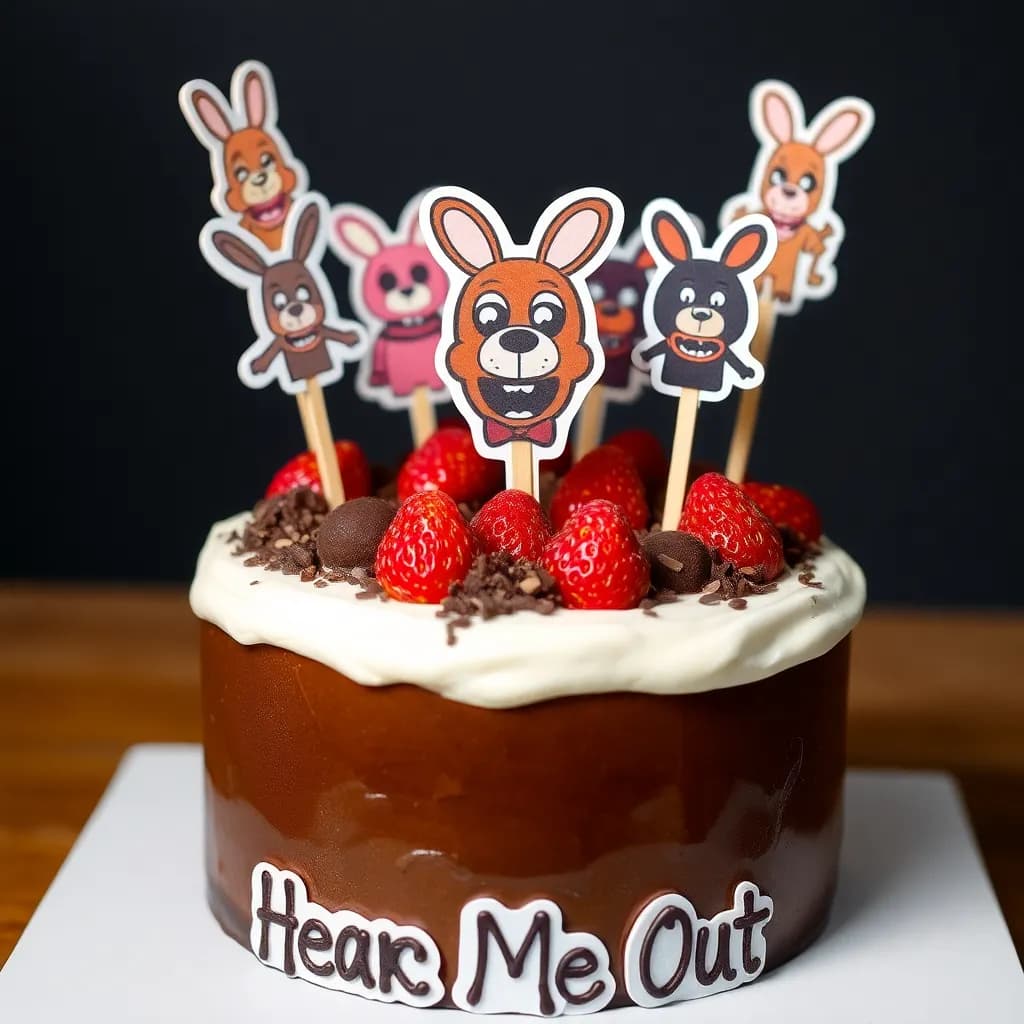 Mangle from five night at Freddy | Chocolate Strawberry, vanilla cream